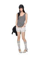 Striped Colorblock Scoop Neck Tank Top 3