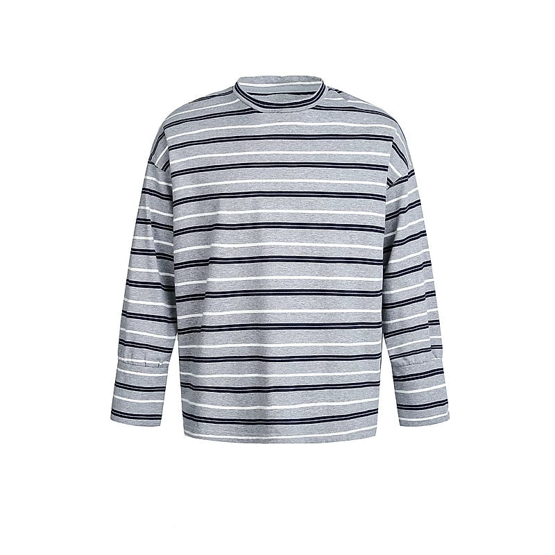1627207:28334,6013411068226,1627207:28334,6013411068225,1627207:28334,6013411068224,1627207:28334,6013411068223,6013411068226,6013411068225,6013411068224,6013411068223, Striped Crew Neck Long Sleeve T-Shirt
