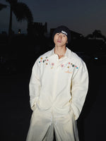 Striped Embroidered Floral Long-Sleeve Shirt 3