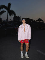 Striped Embroidered Floral Long-Sleeve Shirt 5