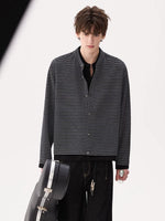 Striped Faux Two-Piece Casual Jacket 2