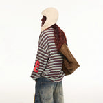 Striped Graphic Long-Sleeve Pullover Shirt 3