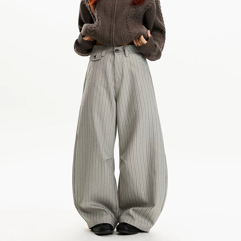 Striped High Waist Wide Leg Pants 3