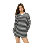 ,1627207:28341,6016187560614,1627207:28341,6016187560615,1627207:28341,6016187560616,1627207:28341,6016187560617,6016187560614,6016187560615,6016187560616,6016187560617, Striped Knit Crew Neck Sweatshirt