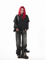 Striped Layered Long Sleeve Street T-Shirt 4