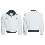 6024186796074,6024186796075,6024186796076,6024186796077,6024186796079, Striped Layered Shirt Jacket with Metal Buttons