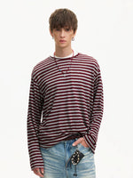 Striped Long Sleeve Casual T-Shirt 3