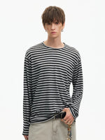 Striped Long Sleeve Casual T-Shirt 4