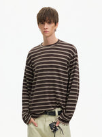 Striped Long Sleeve Crew Neck T-Shirt 4