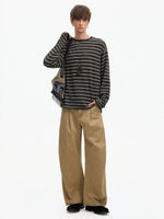 Striped Long Sleeve Crew Neck T-Shirt 5