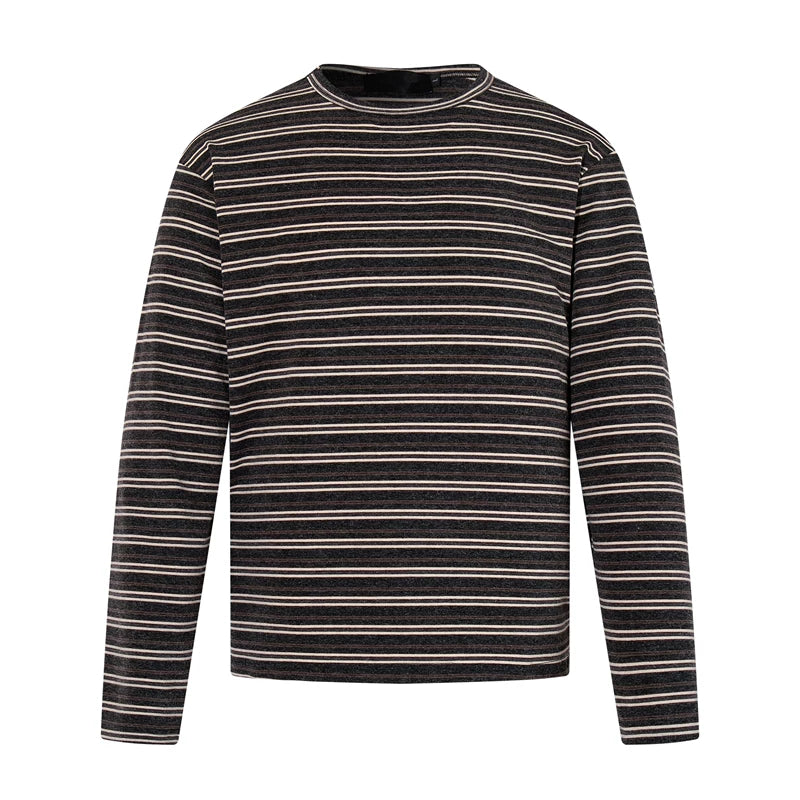 6192339294723,6192339294724,6192339294725,6192339294726, Striped Long Sleeve Crew Neck T-Shirt