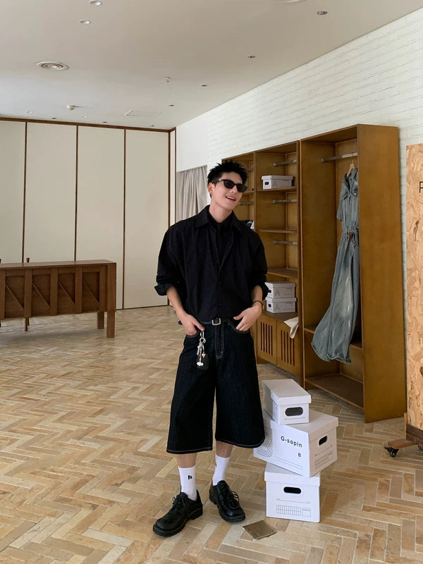 Striped Long Sleeve Shirt with Tie 5