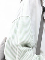 Striped Patchwork Star Print Zip Hoodie 5