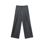 6198655131745,6198655131746,6198655131747,6198655131748, Striped Pleated Straight Leg Dress Pants