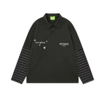 1627207:28334,6011328737520,1627207:28334,6011328737518,1627207:28334,6011328737519,1627207:28334,6011328737521,6011328737520,6011328737518,6011328737519,6011328737521, Striped Sleeve Faux Layered Long-Sleeve T-Shirt