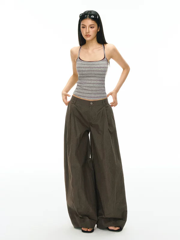 Striped Slim-Fit Spaghetti Strap Tank Top 5