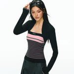 ,1627207:99719703,6170746631964,1627207:99719703,6170746631965,1627207:99719703,6170746631966,1627207:99719703,6170746631963,6170746631964,6170746631965,6170746631966,6170746631963, Striped Tube Top and Wide Leg Pants Set