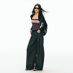 Striped Tube Top and Wide Leg Pants Set 4