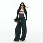 Striped Tube Top and Wide Leg Pants Set 5