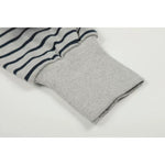 Striped Zip-Up Hooded Letter Print Jacket 2