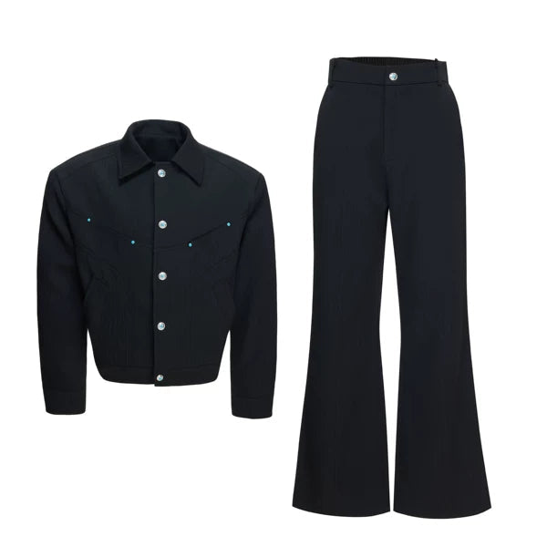 Studded Short Textured Strappy Jacket 2