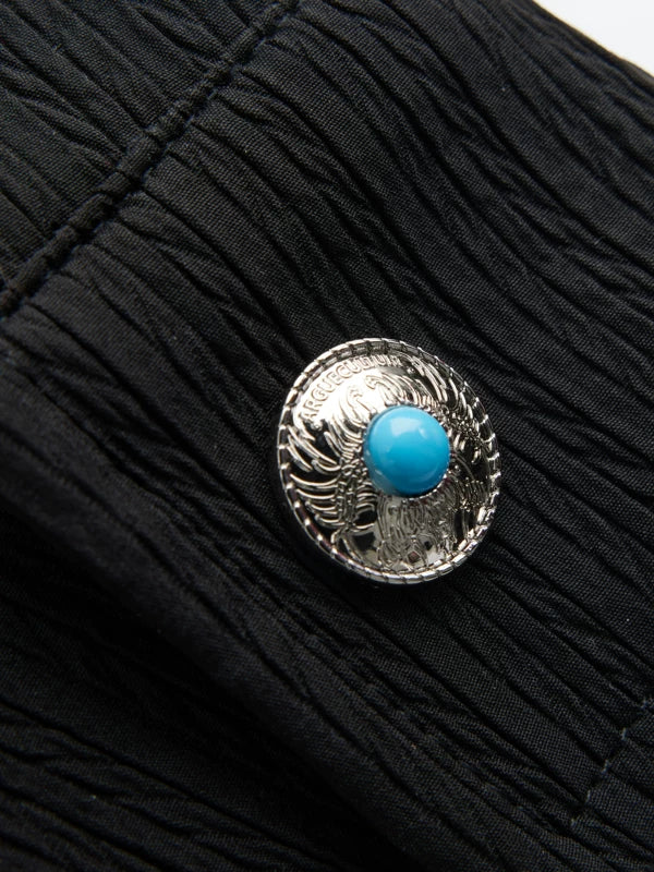 Studded Short Textured Strappy Jacket 5