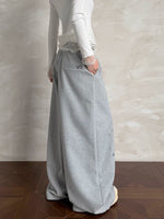 Studded Wide-Leg Waffle Sweatpants 2