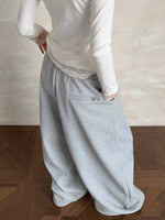 Studded Wide-Leg Waffle Sweatpants 5