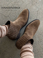 Suede Western Chelsea Ankle Boots 2