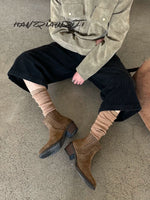 Suede Western Chelsea Ankle Boots 3