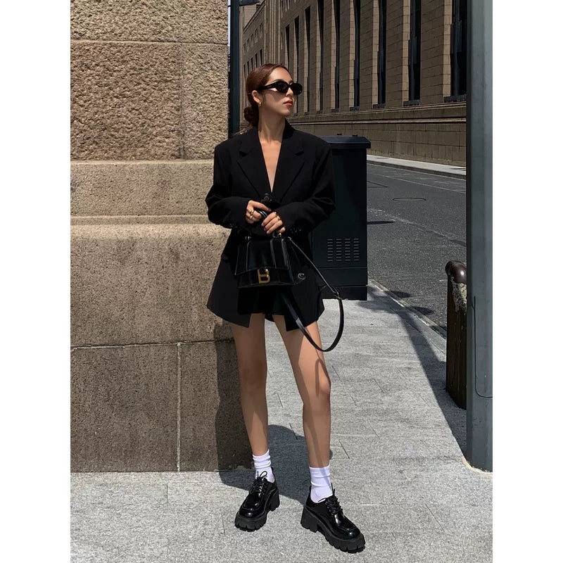 Tailored Single-Breasted Long Sleeve Blazer 3