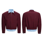 6189394794086,6189394794087,6189394794088,6189394794089,6189394794090, Tencel Blend Faux Layered Shirt Jacket