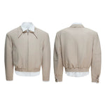 6189394794096,6189394794097,6189394794098,6189394794099,6189394794100, Tencel Blend Faux Layered Shirt Jacket