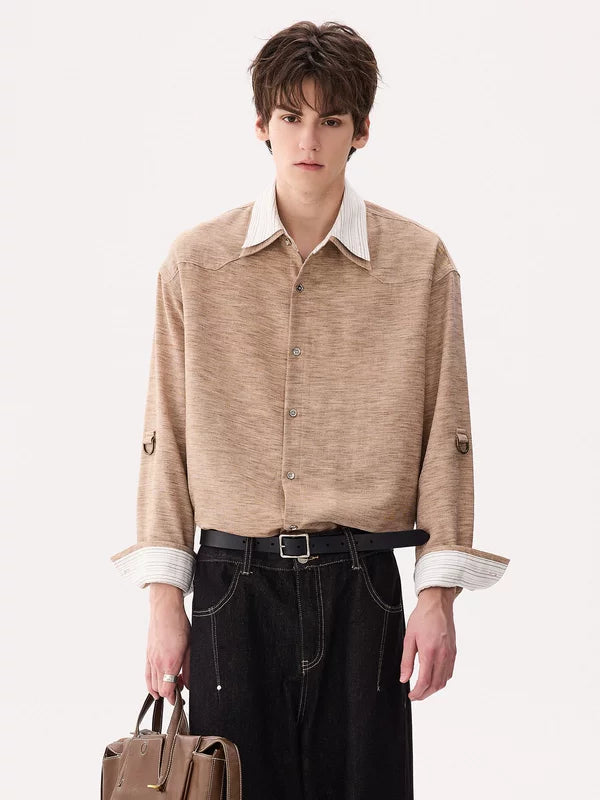 Tencel Linen Blend Long Sleeve Shirt 3