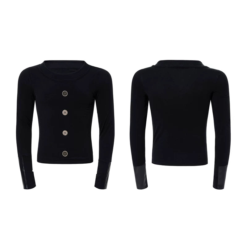 6027072445685,6027072445686,6027072445687,6027072445688, Tencel Long-Sleeve Button Detail Pullover