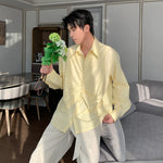 6035749796212,6035749796214,6035749796216,6035749796218, Tencel Long Sleeve Ruched Shirt