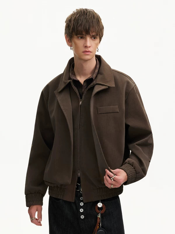 Textured Faux Two-Piece Short Jacket 3