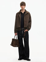 Textured Faux Two-Piece Short Jacket 5