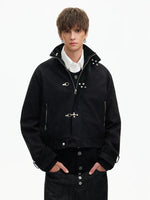 Textured Short Suede Boxy Jacket 2