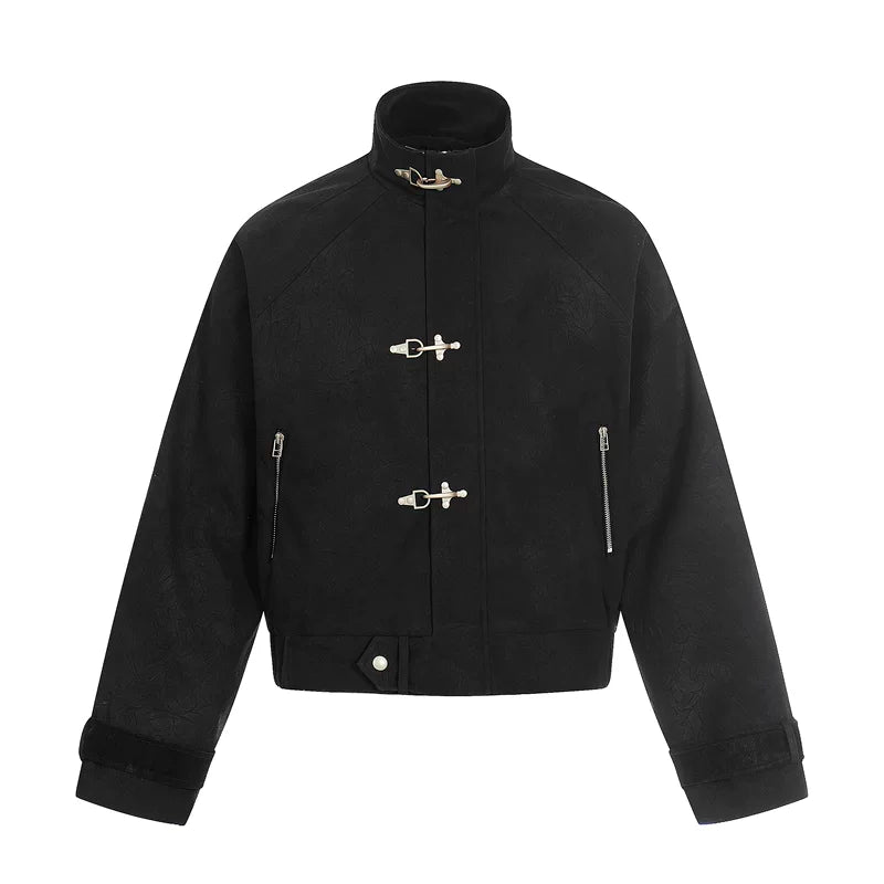 6026349273419,6026349273420,6026349273421,6026349273422, Textured Short Suede Boxy Jacket