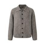 6026738704449,6026738704450,6026738704451,6026738704452, Textured Wool Blend Button Front Cardigan