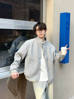 6018608985697,6018608985698,6018608985699,6018608985700, Thick Stand-Collar Wool Zip Jacket