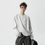 Tie-Dye Half-Zip Long-Sleeve Pullover Top 4