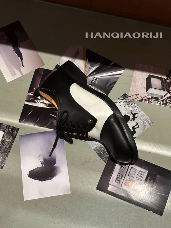 Top-Grain Leather Cap-Toe Derby Shoes 3