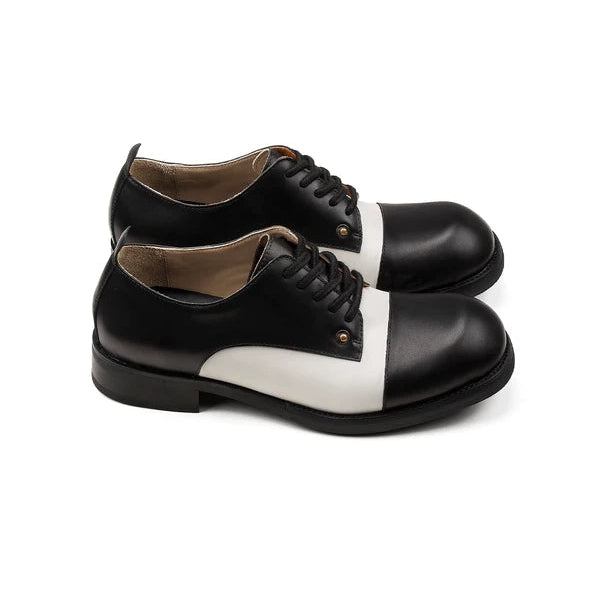 Top-Grain Leather Cap-Toe Derby Shoes 5