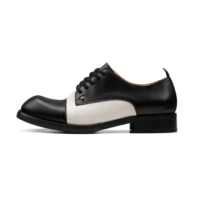 6033388616146,6033388616147,6033388616148,6033388616149,6033388616150,6033388616151,6033388616152, Top-Grain Leather Cap-Toe Derby Shoes