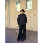 1627207:36200541832,6010778268203,1627207:36200541832,6010778268204,1627207:36200541832,6010778268205,1627207:36200541832,6010778268206,6010778268203,6010778268204,6010778268205,6010778268206, Turtleneck Loose Pullover Sweatshirt and Pants Set