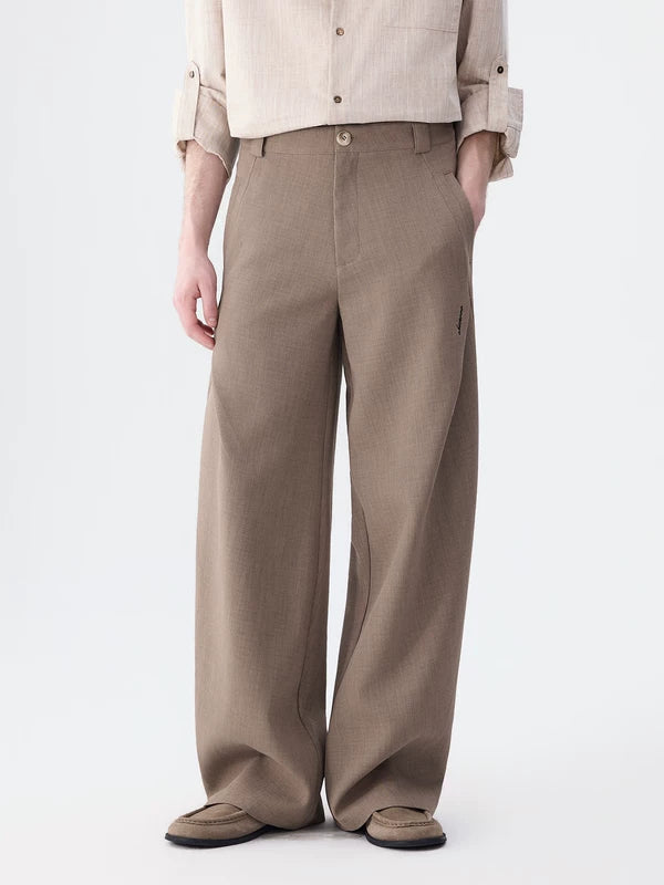 Urban Wide-Leg Pleated Dress Pants 2