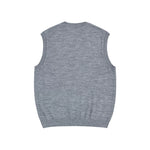 V-Neck Wool Blend Knit Vest 2