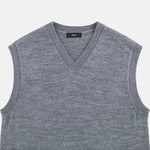 V-Neck Wool Blend Knit Vest 3